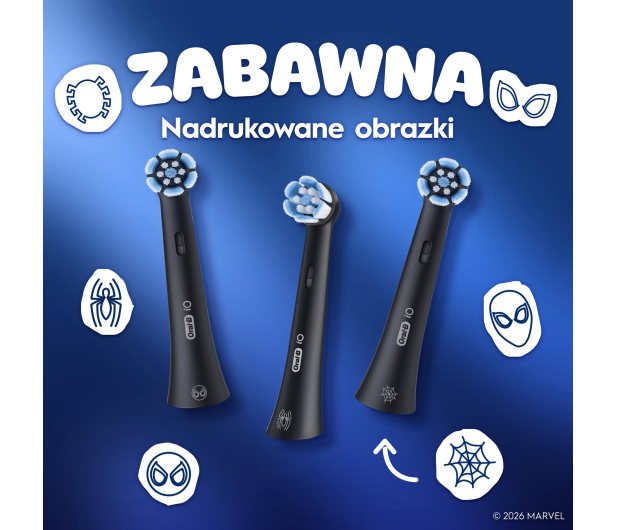 Oral-B Końcówka do szczoteczki ROTARY Kids Spider-Man (2–4 szt.) - 1519107 - zdjęcie 4